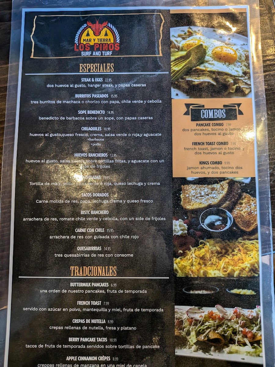 Menu Los Pinos Surf And Turf-4