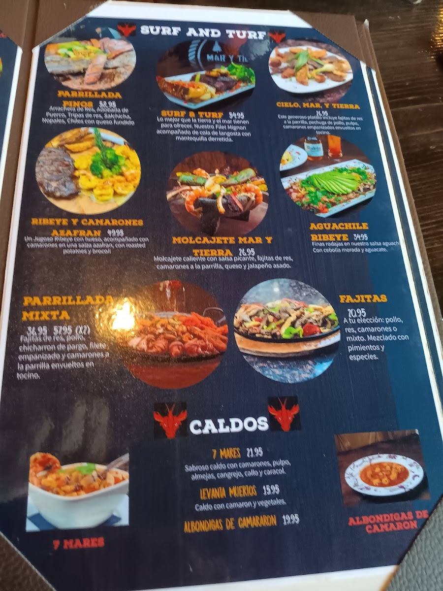Menu Los Pinos Surf And Turf-7