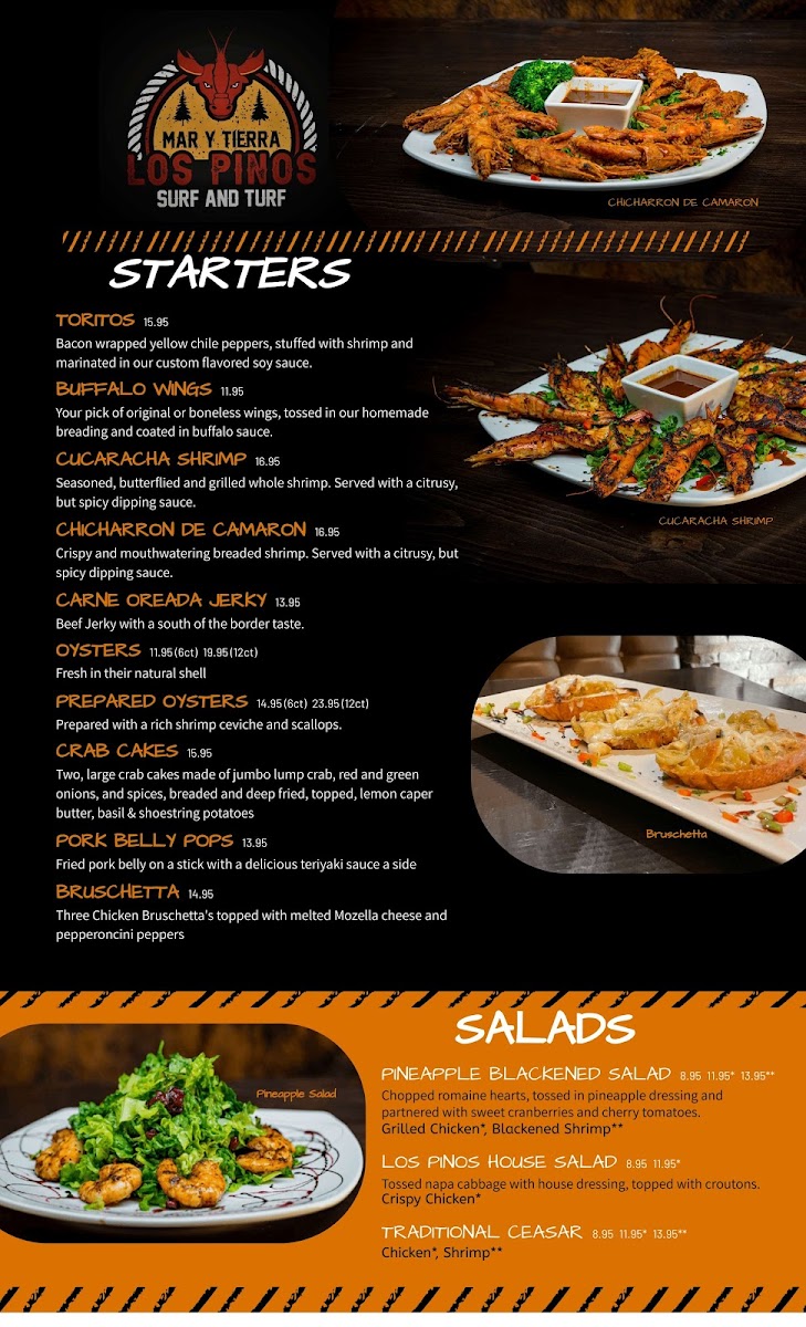 Menu Los Pinos Surf And Turf-8